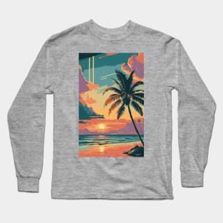 Sunset at the beach Long Sleeve T-Shirt